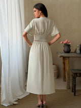 Kimono-Style Top and Skirt Set