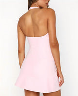 Halter Neck Bodycon Mini Dress