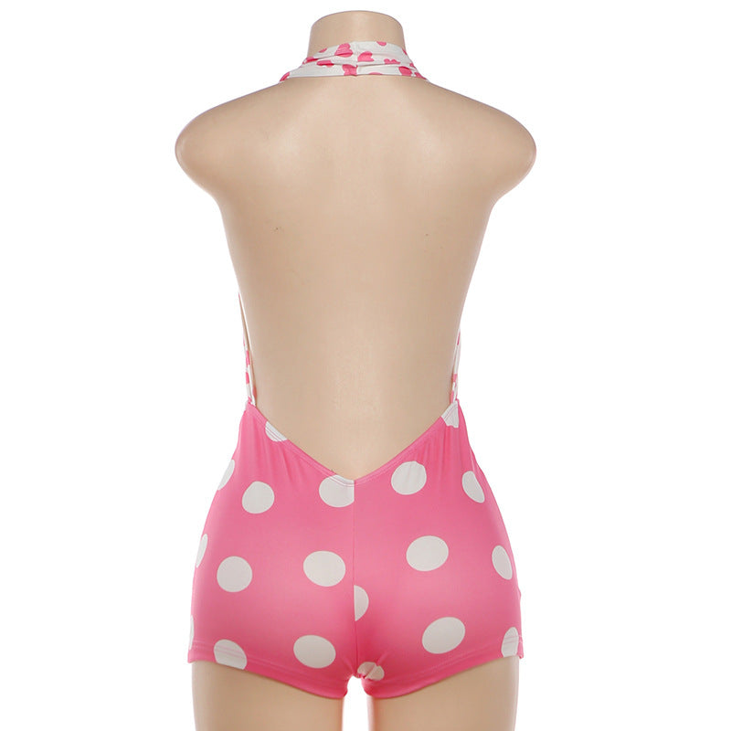 Heart & Polka Dot Fashion Romper