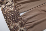 Snake Print Two-Piece Set