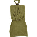 Knit Halter Halter Mini Dress