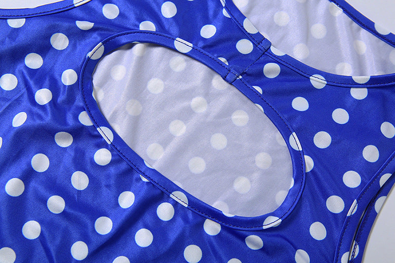 Stylish Polka Dot Two-Piece Set