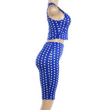 Stylish Polka Dot Two-Piece Set