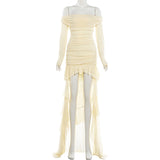 Off-Shoulder Ruffled Dress