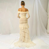 Off-Shoulder Ruffled Dress