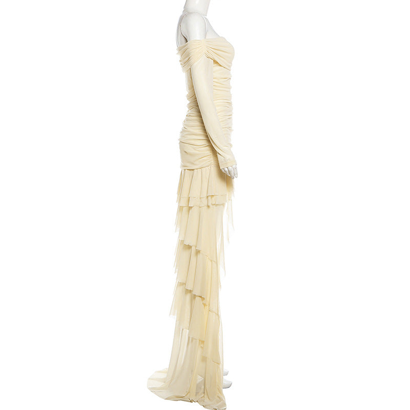 Off-Shoulder Ruffled Dress