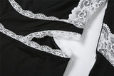 Elegant Lace Cut-Out Evening Dress