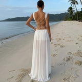 Top with Beaded Waist Skirt Set