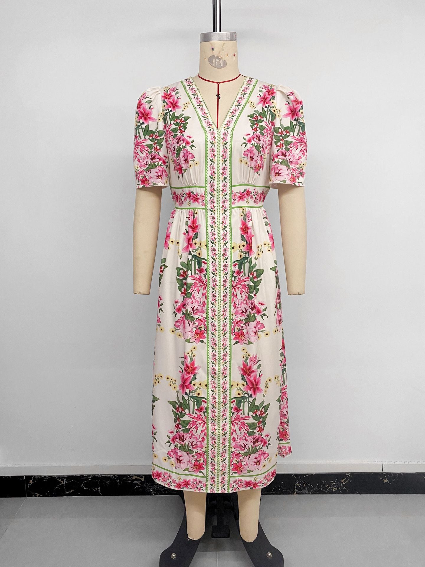 Floral V-Neck Maxi Dress