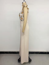 Elegant Floral Wide-Leg Jumpsuit