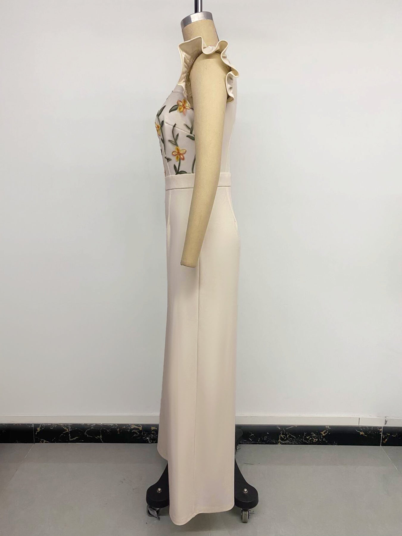 Elegant Floral Wide-Leg Jumpsuit