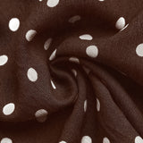 Polka Dot Sleeveless Dress with Ruffled Hem