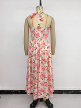 Floral Halter Maxi Dress