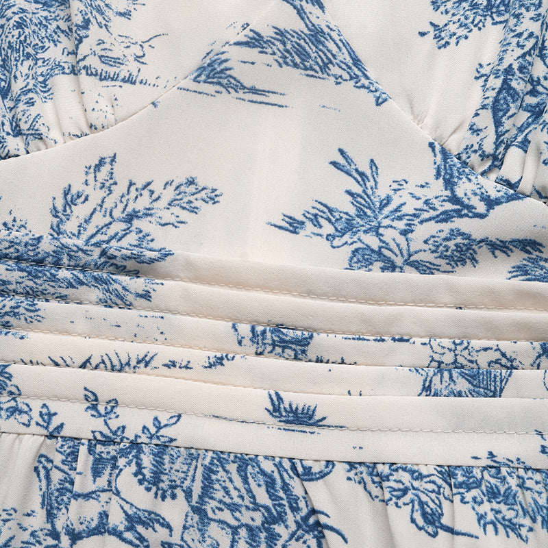 Elegant Toile Maxi Dress