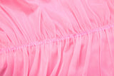 Pink Pleated Evening Gown