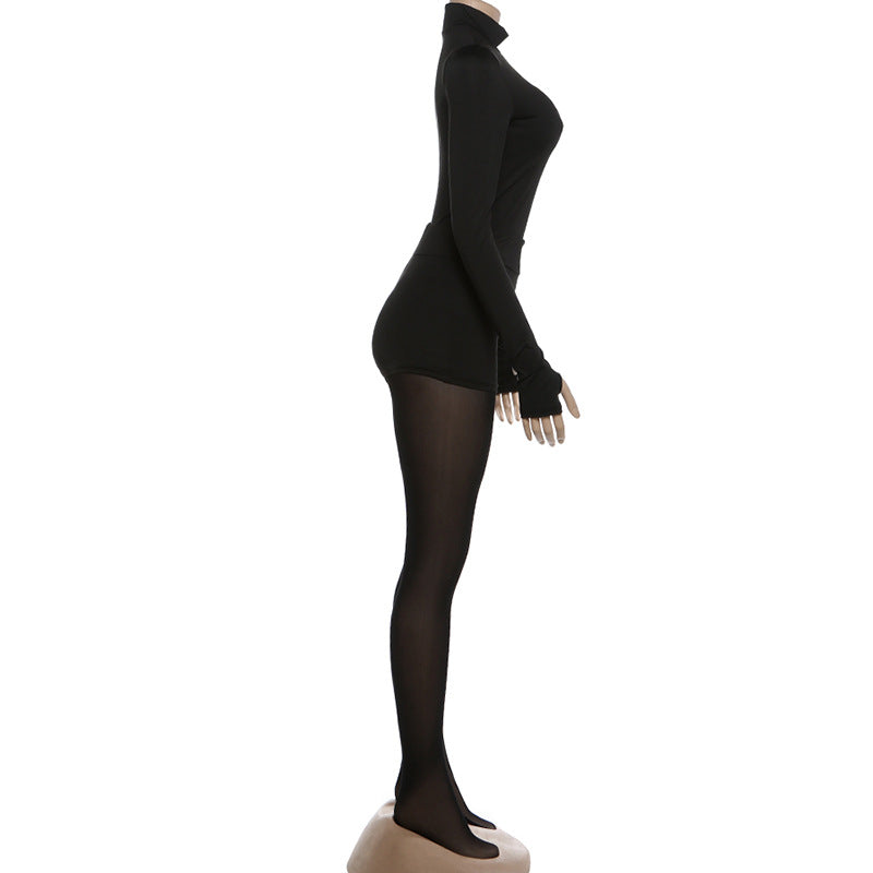 Top with High Waisted Shorts & Sleek Legging