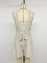 Sleeveless Bow-Accent Jumpsuit