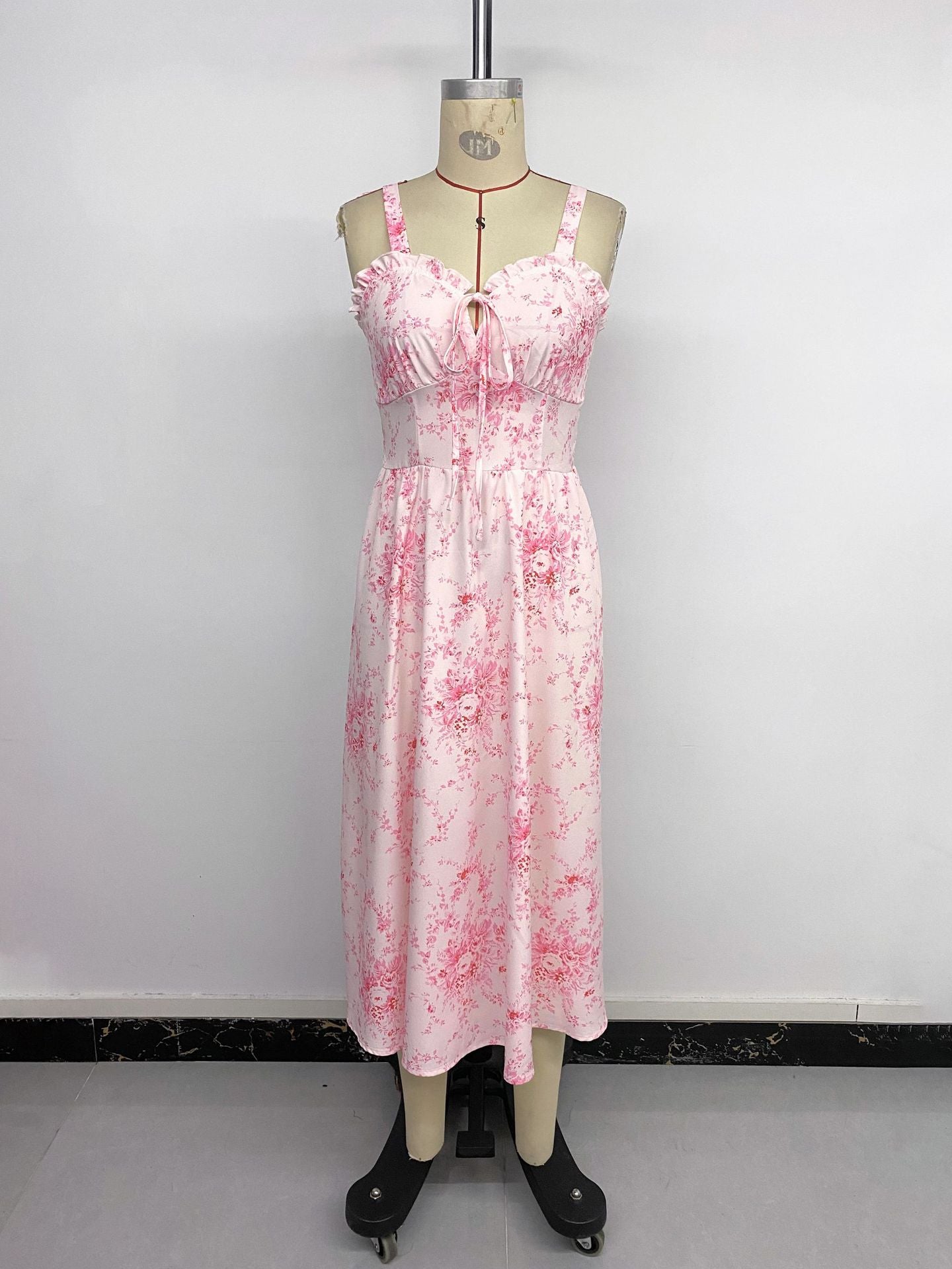 Floral Maxi Dress with Ruffle Hem