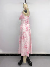 Floral Maxi Dress with Ruffle Hem