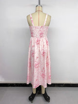 Floral Maxi Dress with Ruffle Hem