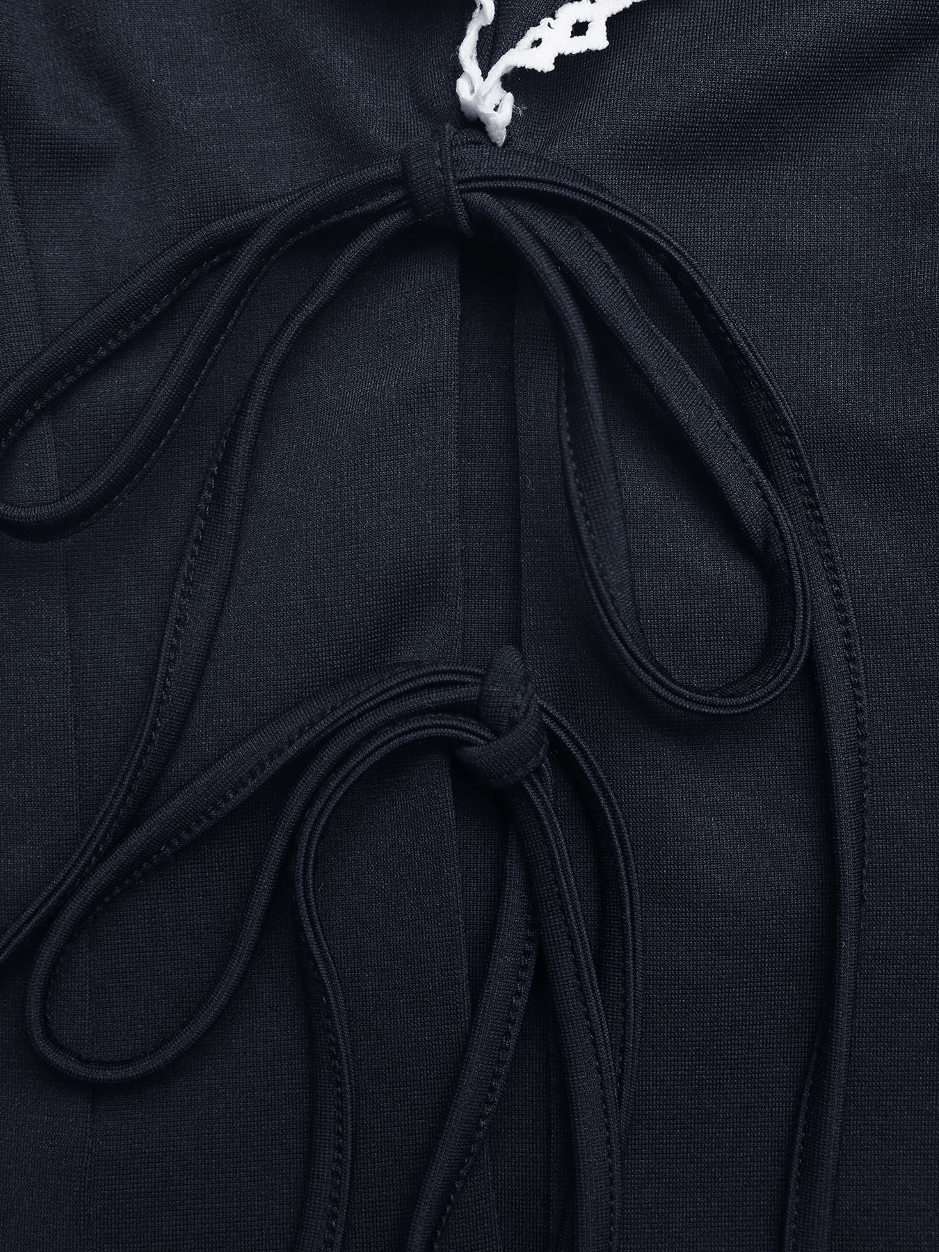 Sleeveless Tie-Front Top with Trim