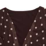 Polka Dot Sleeveless Cowl Neck Romper