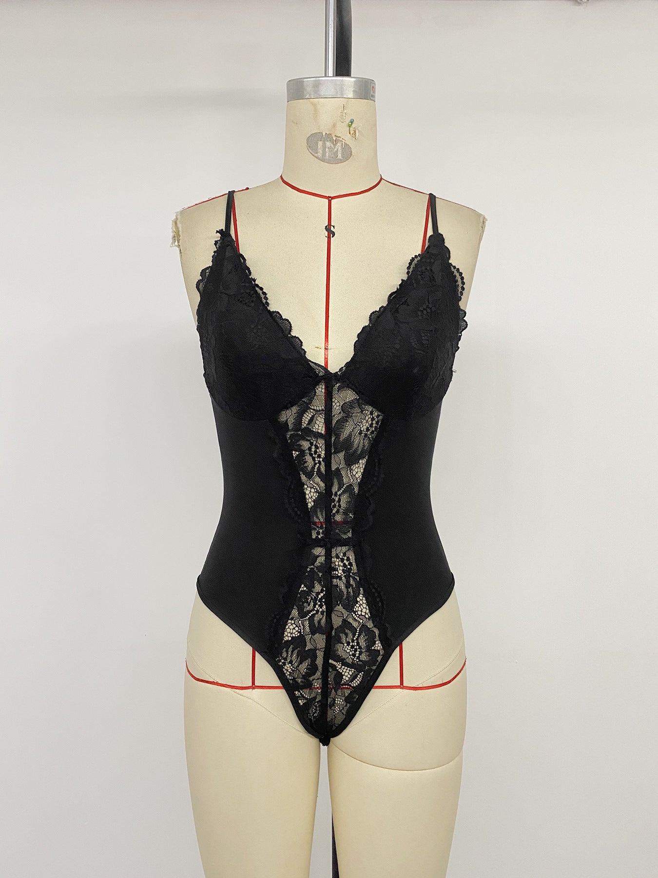Elegant Black Lace Romper