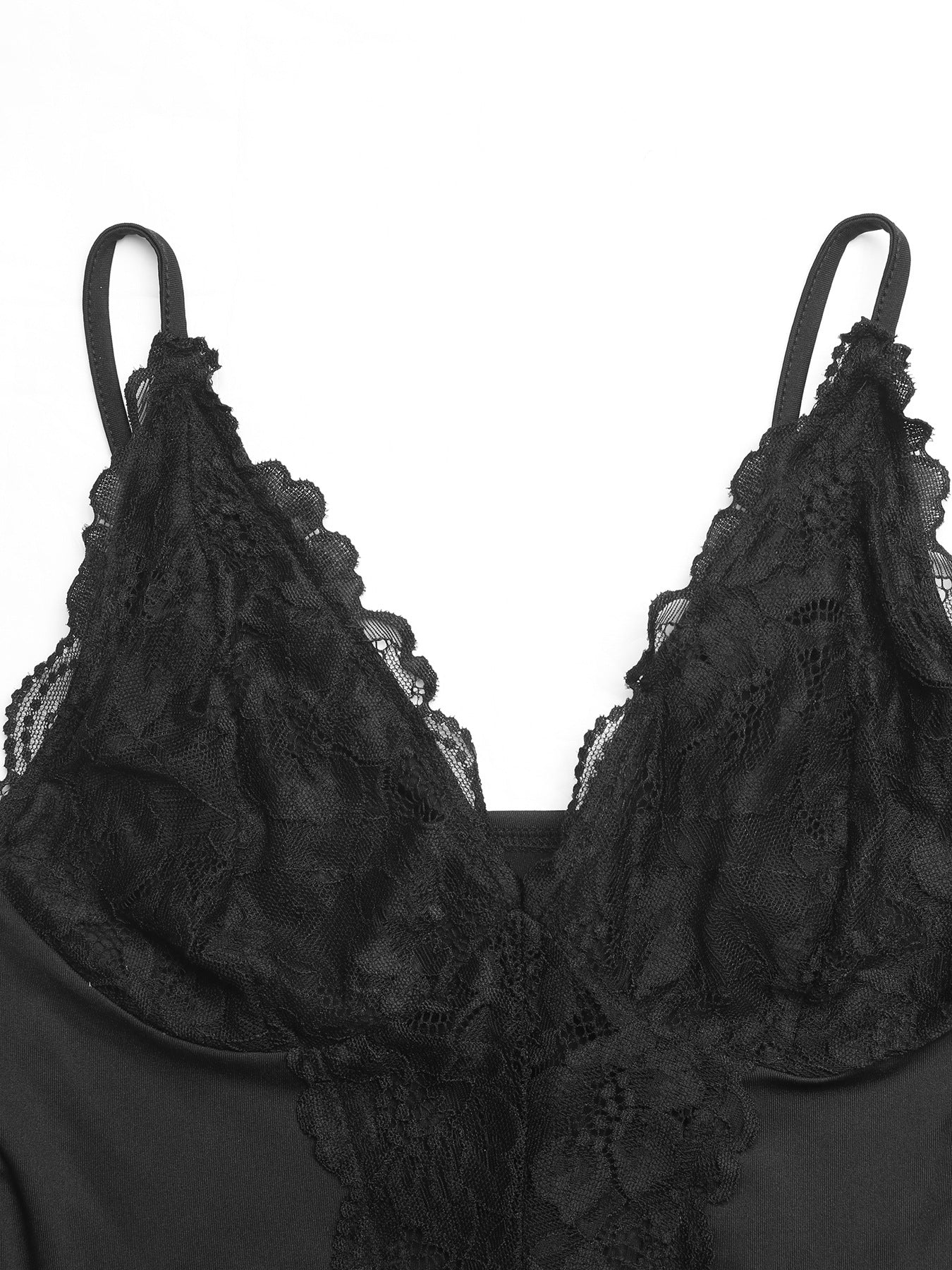 Elegant Black Lace Romper