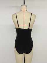 Elegant Black Lace Romper