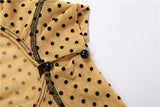 Mustard Polka Dot High Neck Bodycon Romper