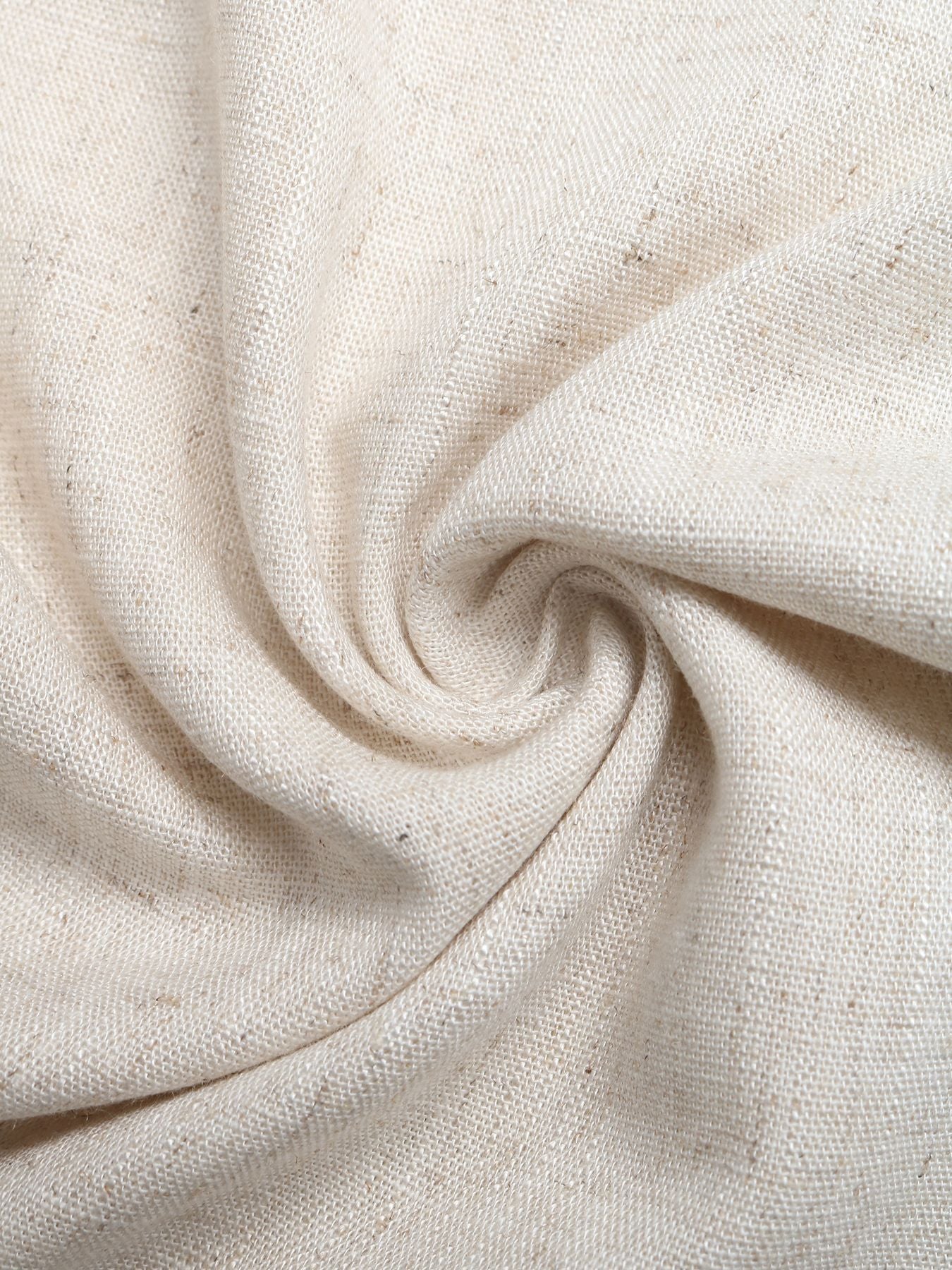 Beige Drawstring Wide-Leg Pants