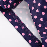 Navy Pink Polka Dot Halter Romper