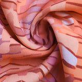 Coral Printed Halter Neck Maxi Dress