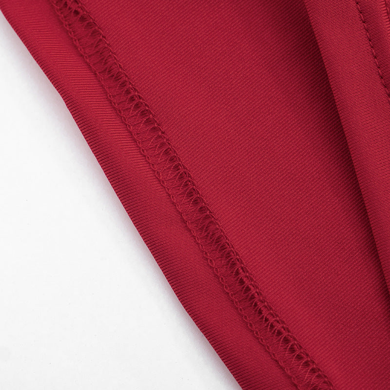 Scarlet Cutout Draped Mini Dress