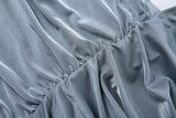 One Shoulder Ruched Satin Mini Dress