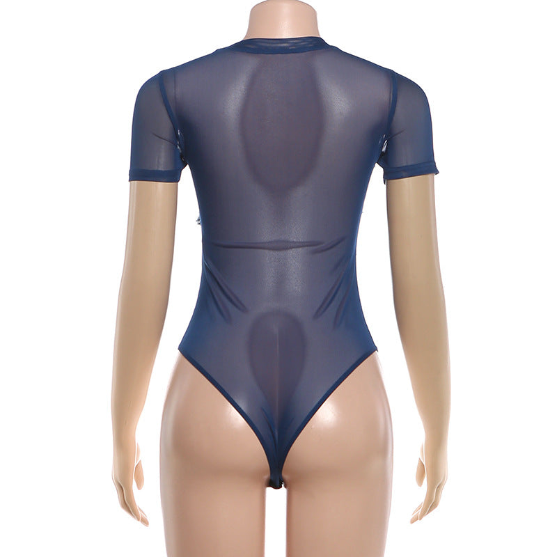 Mesh Star Patch Bodysuit