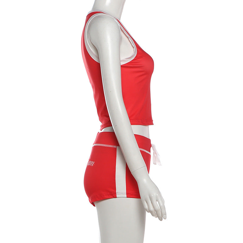 Graphic Tank and Shorts Lounge Set