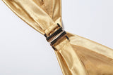 Metallic Halter Bikini Set