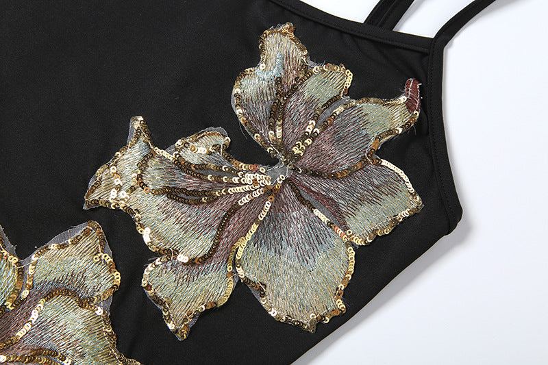 Floral Sequin Cami Top