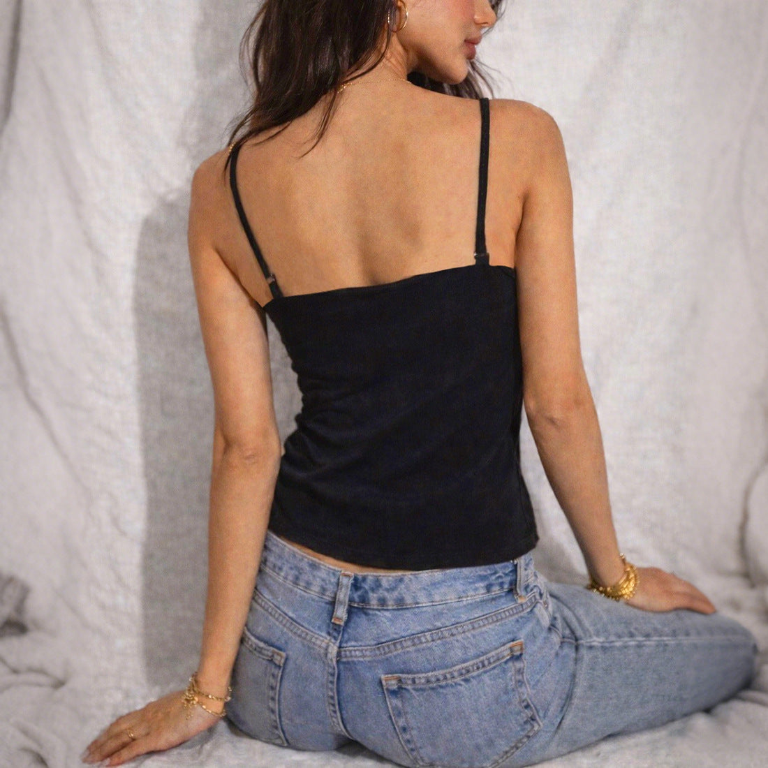 Floral Sequin Cami Top