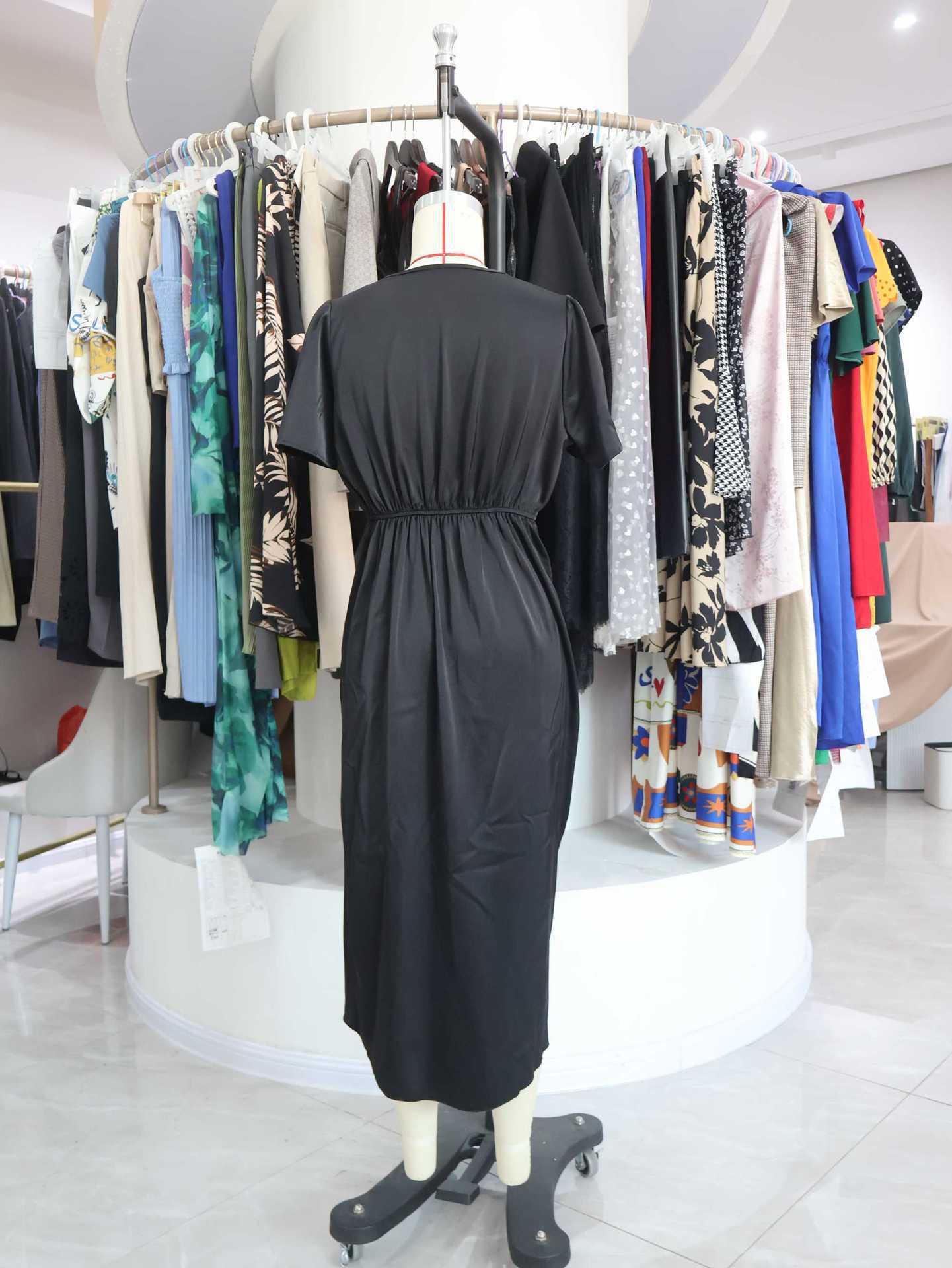 Satin Wrap Midi Dress with Tulip Hem Fit
