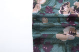 Floral Mesh Long Sleeve Mermaid Maxi Dress