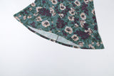 Floral Mesh Long Sleeve Mermaid Maxi Dress