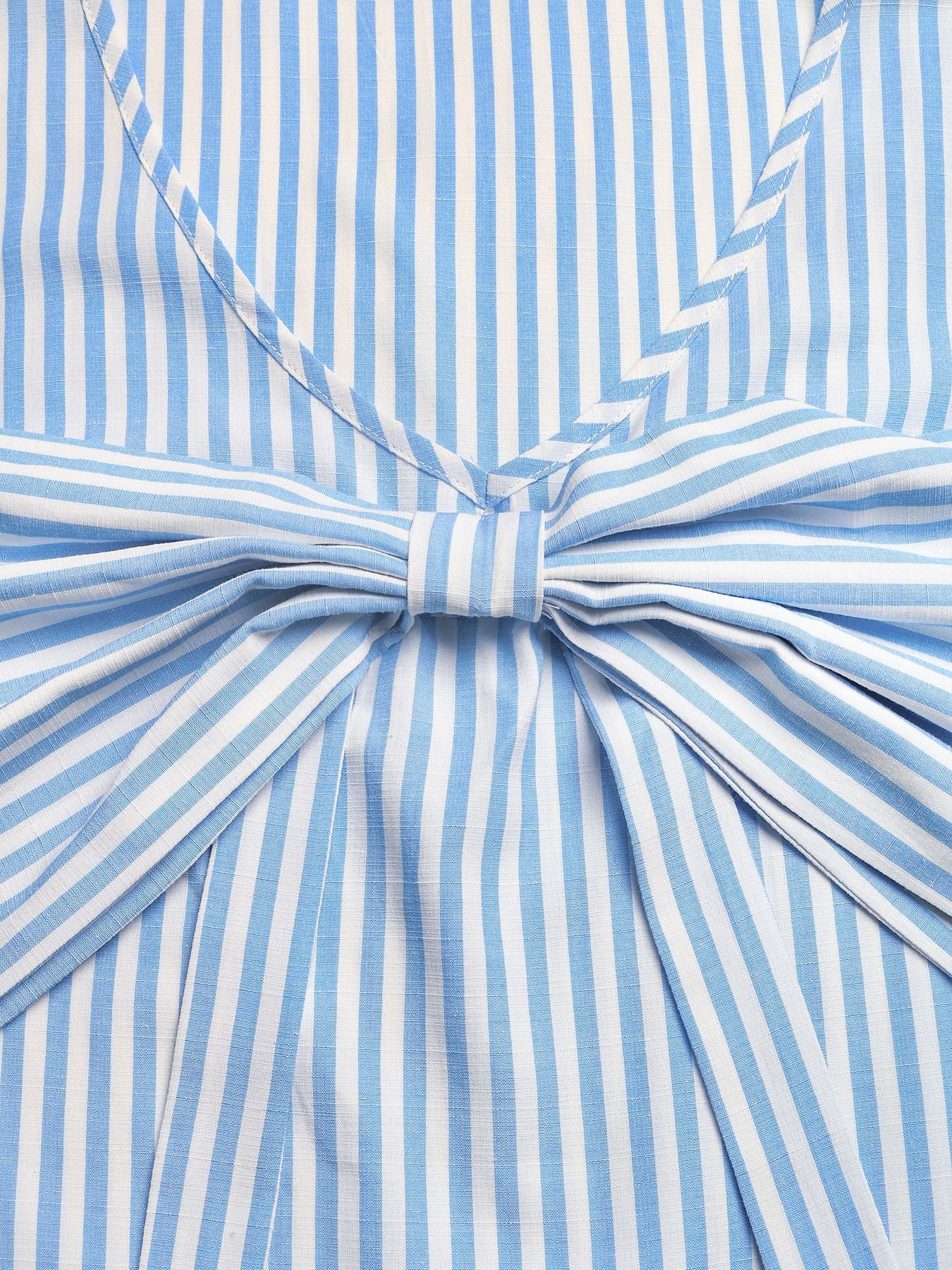 Striped Bow Detail Tank And Shorts Set
