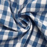 Blue Check Smocked Maxi Vacation Dress