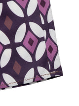Boho Print Tiered Maxi Vacation Skirt Purple