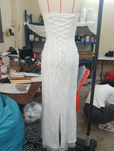 Elegant Strapless Lace Co
