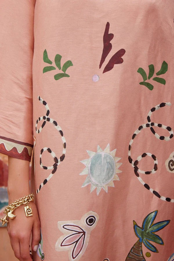 Women`s Laurence Artistic Embroidered Midi Dress