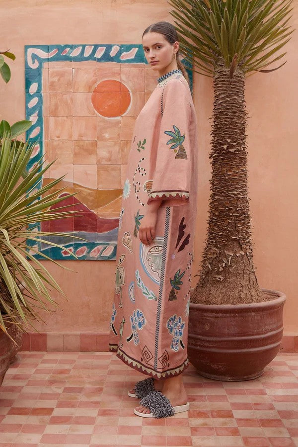 Women`s Laurence Artistic Embroidered Midi Dress