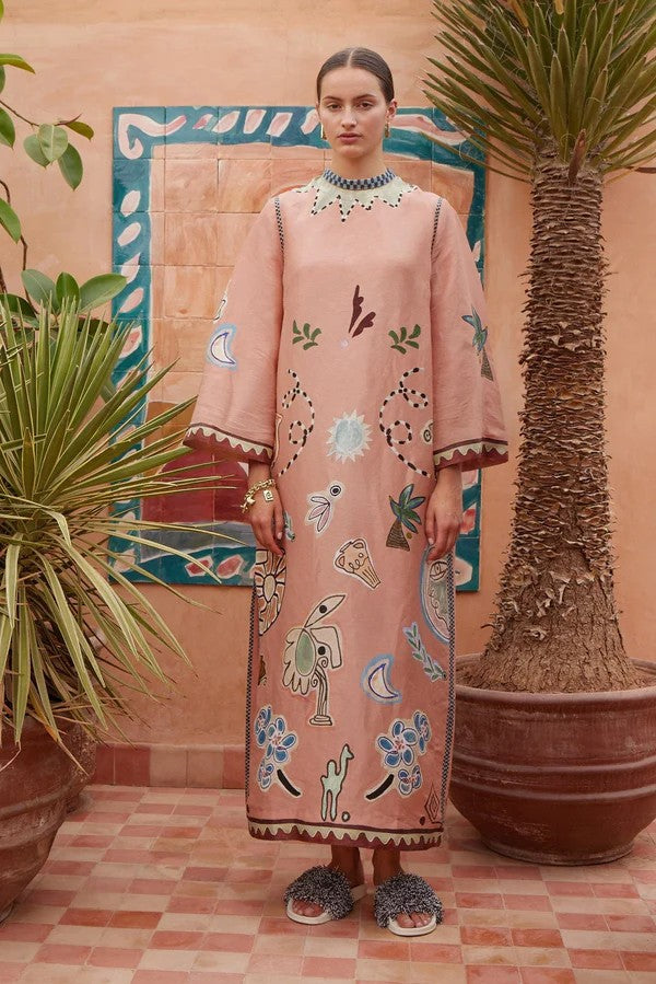Women`s Laurence Artistic Embroidered Midi Dress